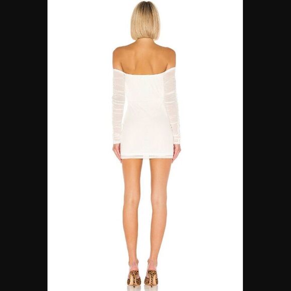 NWT Revolve x Superdown Angeline Mini Dress in White | Size M - Picture 3 of 11